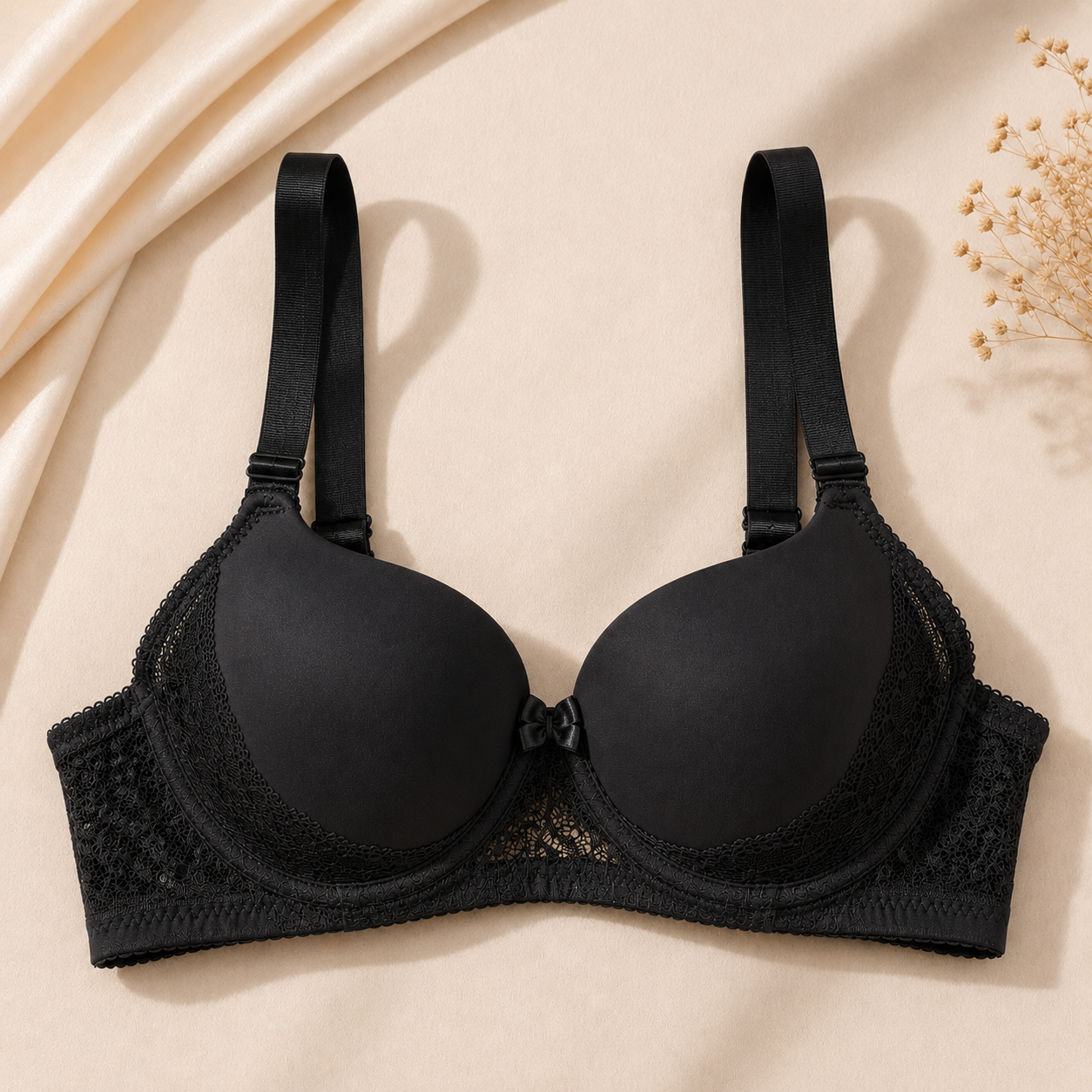 3687 | ستيان نسائي مبطن دانتيل – NBB | Padded Lace Bra