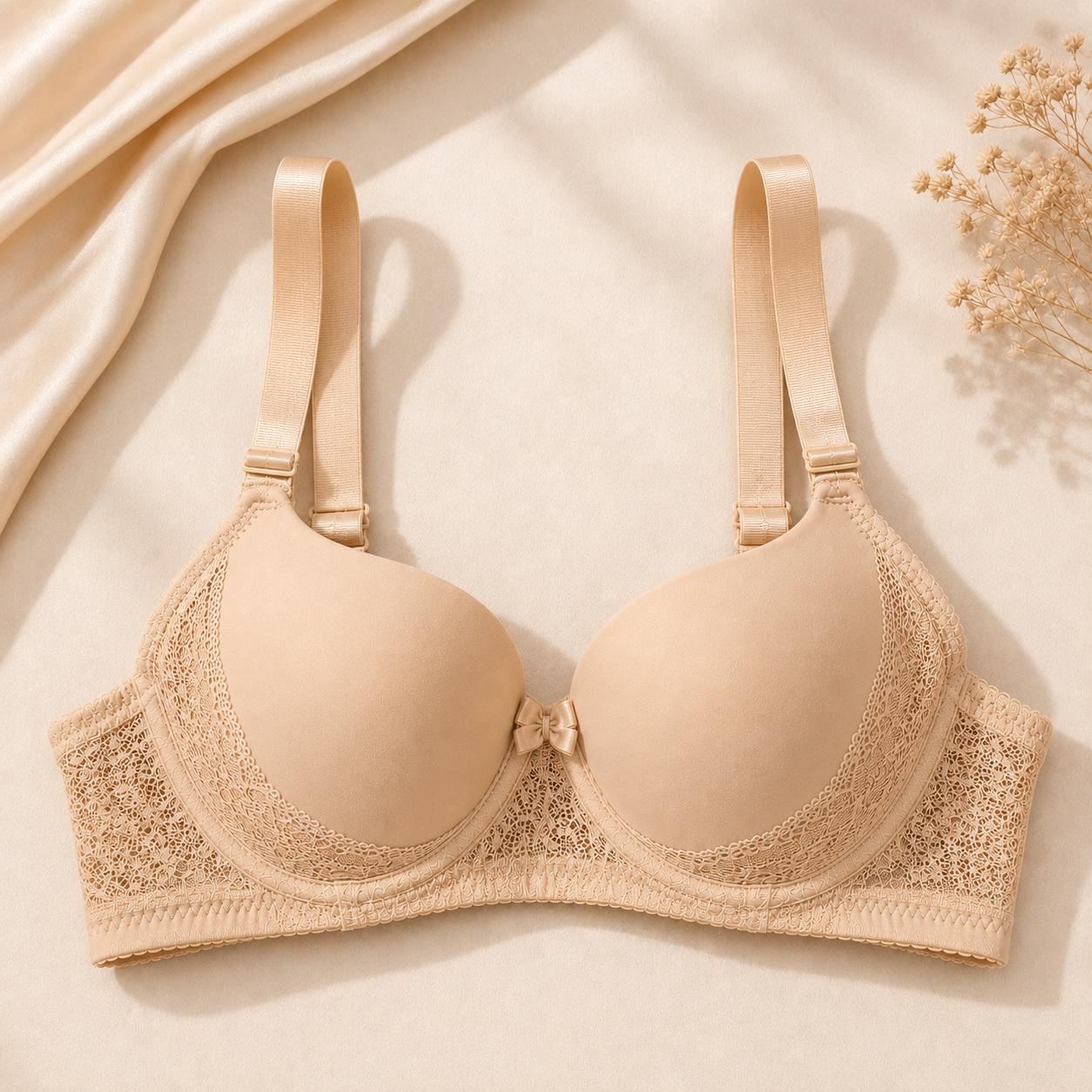 3687 | ستيان نسائي مبطن دانتيل – NBB | Padded Lace Bra