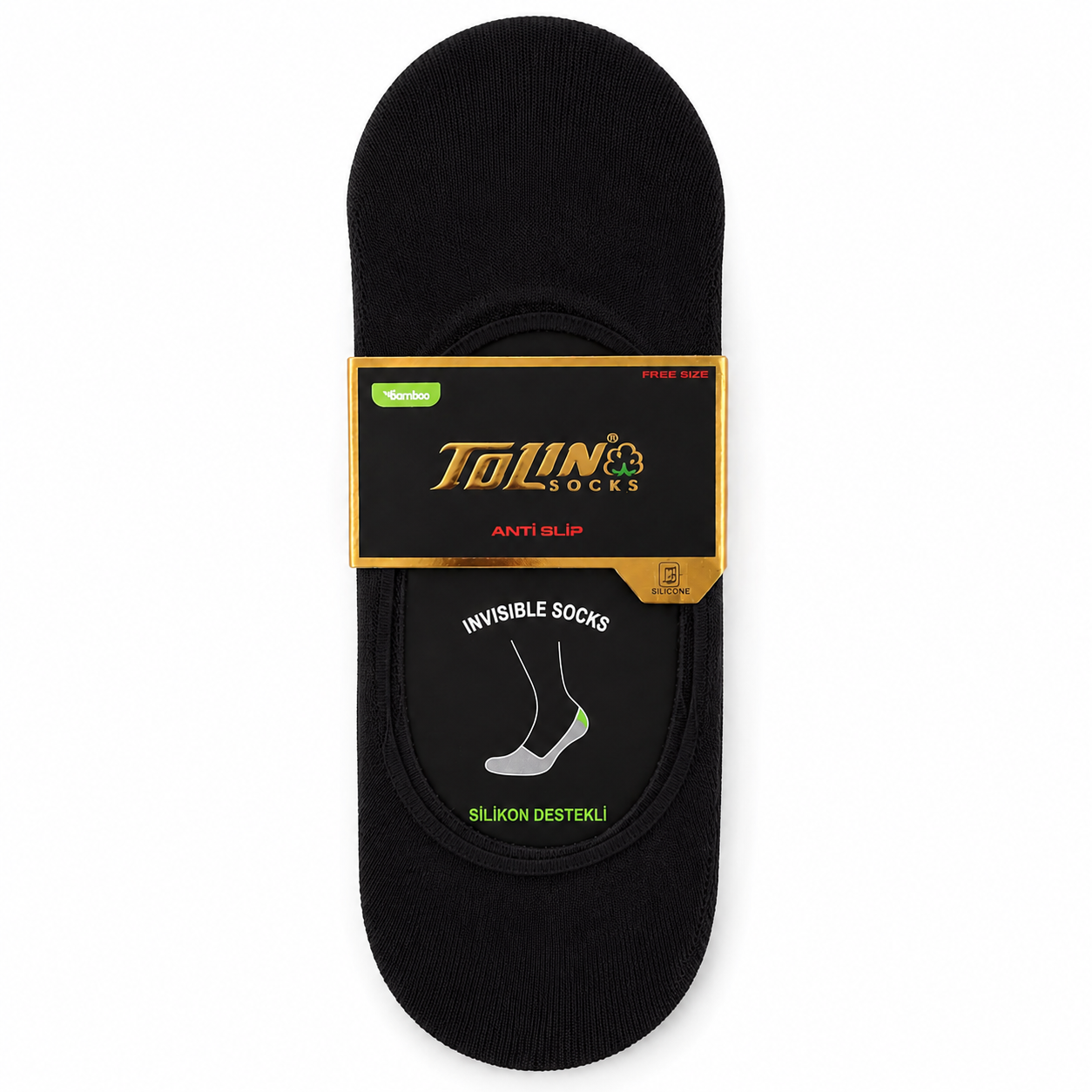 جوارب توب سايدر رجالية تركية بفتحة قدم واسعة 3 قطع – Tolin تولين | Turkish Men's Bamboo Invisible Socks (3 Pack)
