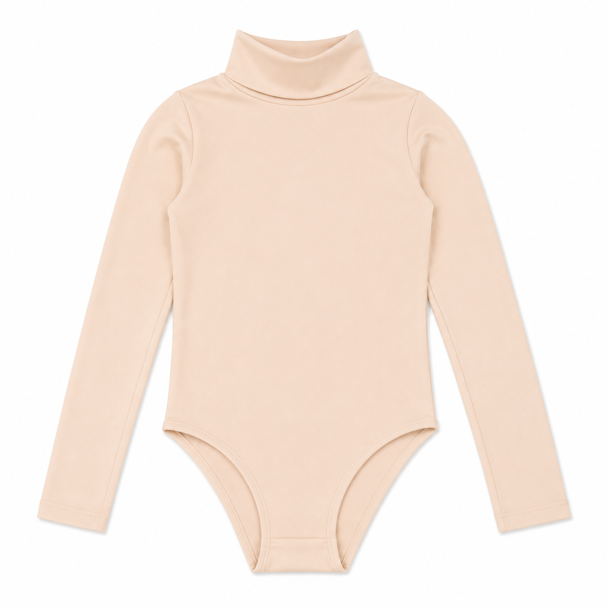 709 - بودي سوت نسائي كبّاس كم طويل كوزا برقبة عالية | Koza Long Sleeve Snap Bodysuit with High Neck