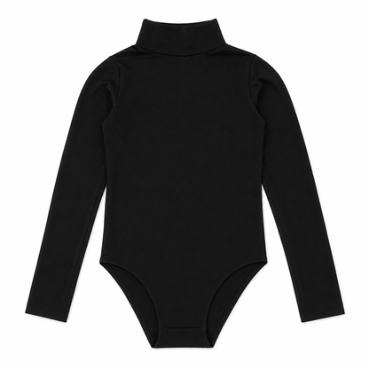 709 - بودي سوت نسائي كبّاس كم طويل كوزا برقبة عالية | Koza Long Sleeve Snap Bodysuit with High Neck