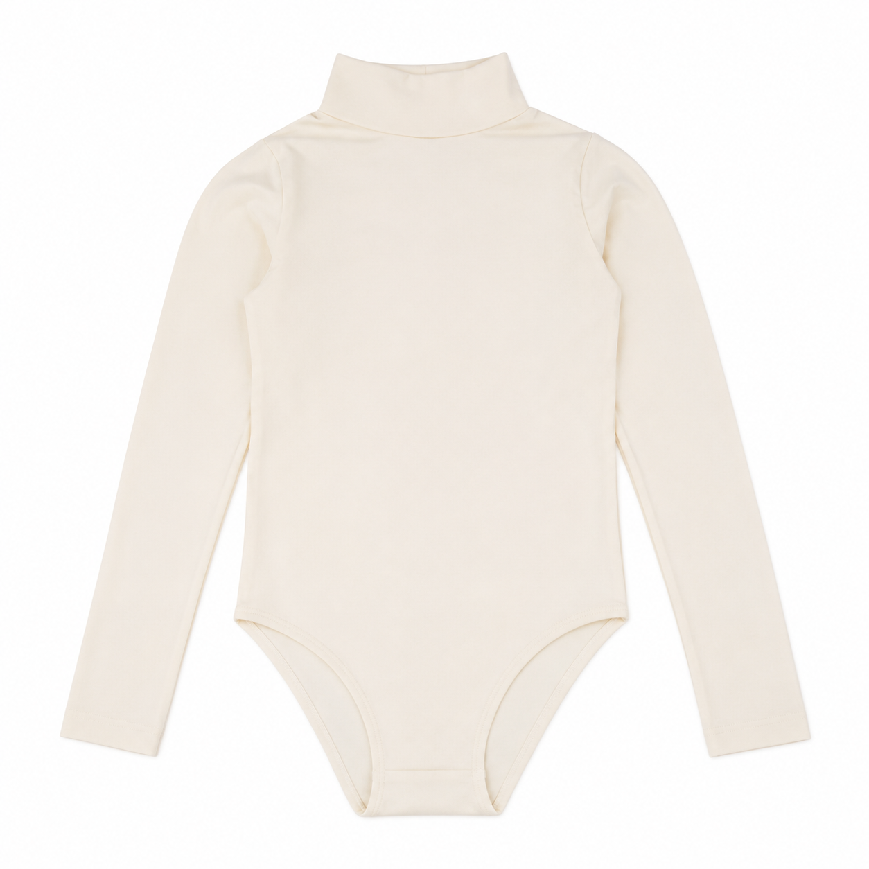 709 - بودي سوت نسائي كبّاس كم طويل كوزا برقبة عالية | Koza Long Sleeve Snap Bodysuit with High Neck