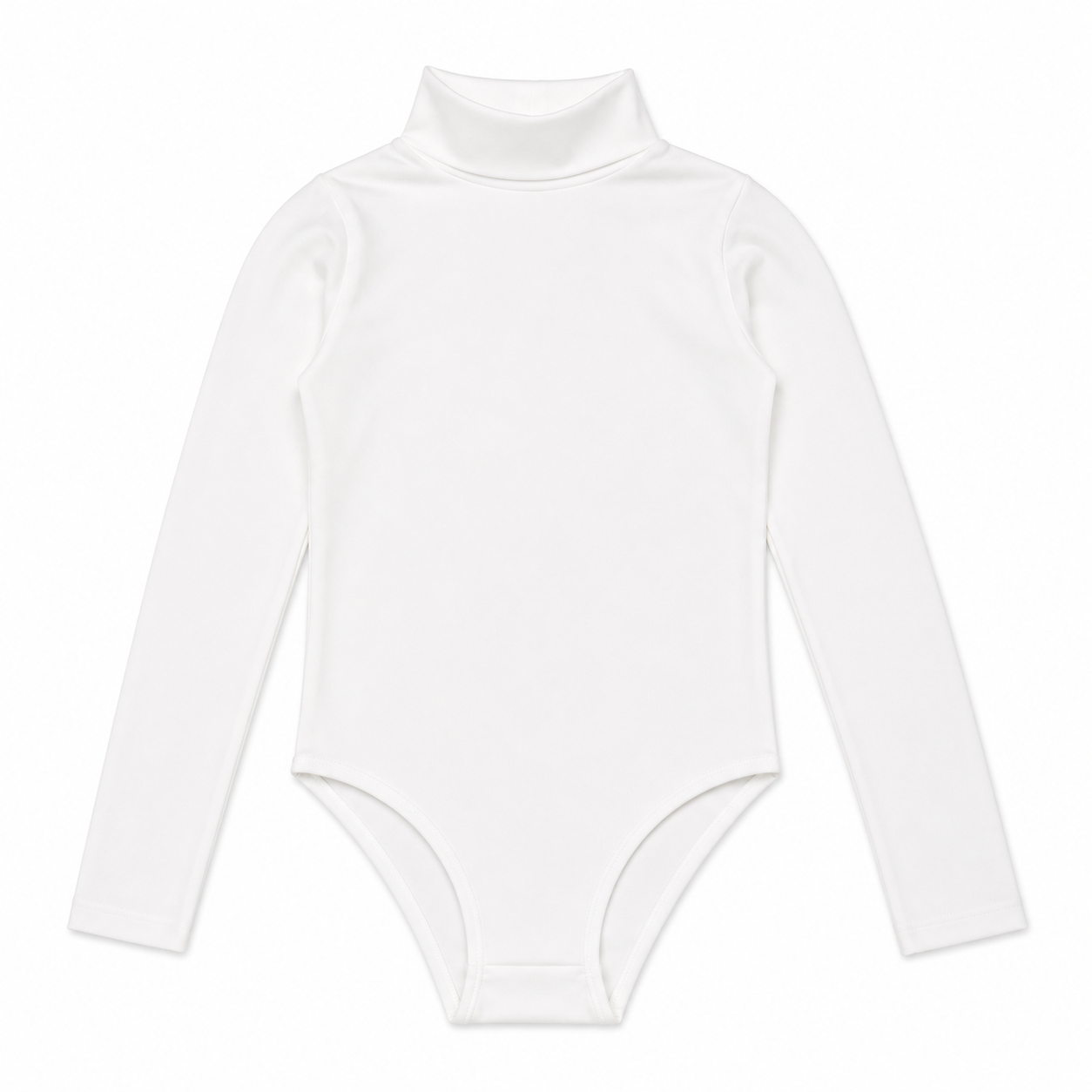 709 - بودي سوت نسائي كبّاس كم طويل كوزا برقبة عالية | Koza Long Sleeve Snap Bodysuit with High Neck