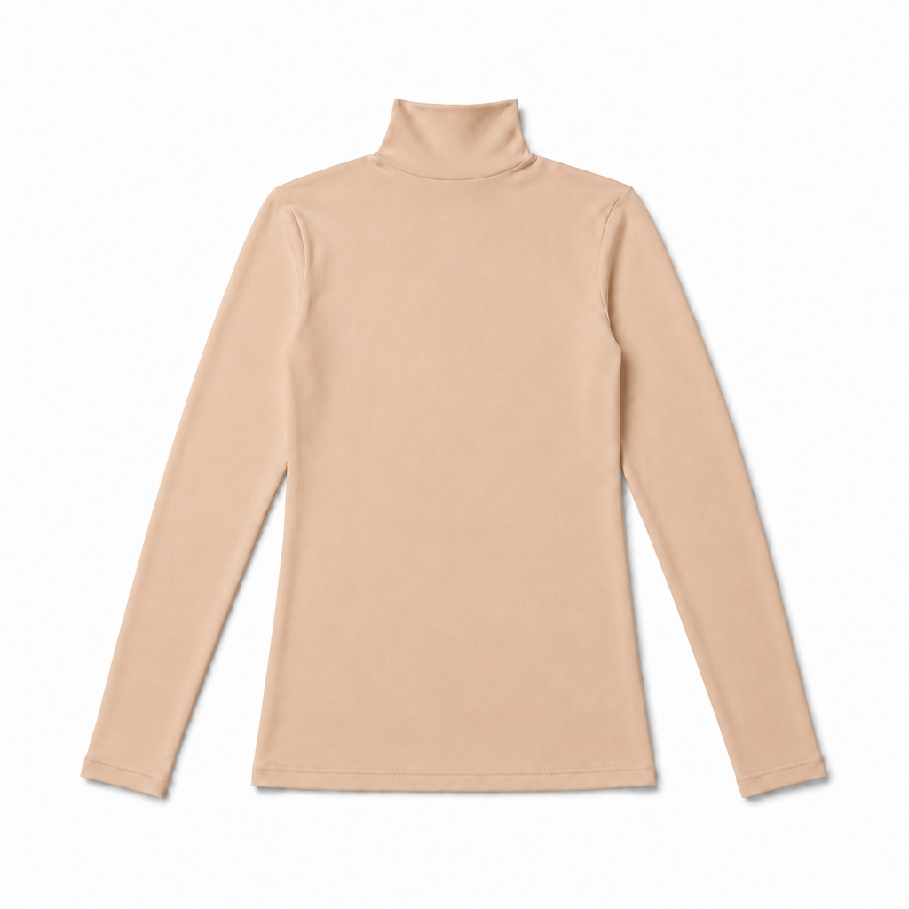 618 | قبة عالية (هاينك) كم سيمليس نسائي كوزا – Koza High Neck Seamless Long Sleeve Top