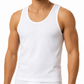 فانيلا شيّال رجالي أبيض قطن 100% داماس – Damas Men's White Cotton Tank Top