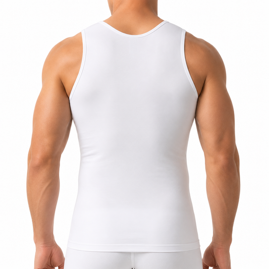فانيلا مشد رجالي أبيض – MJ Men's Shaper Singlet