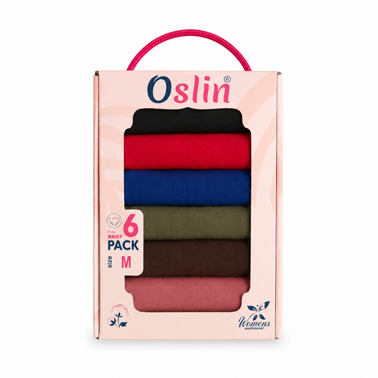 سليب نسائي قطني – Cotton Women’s Briefs بكج 6 قطع | صناعة مصرية