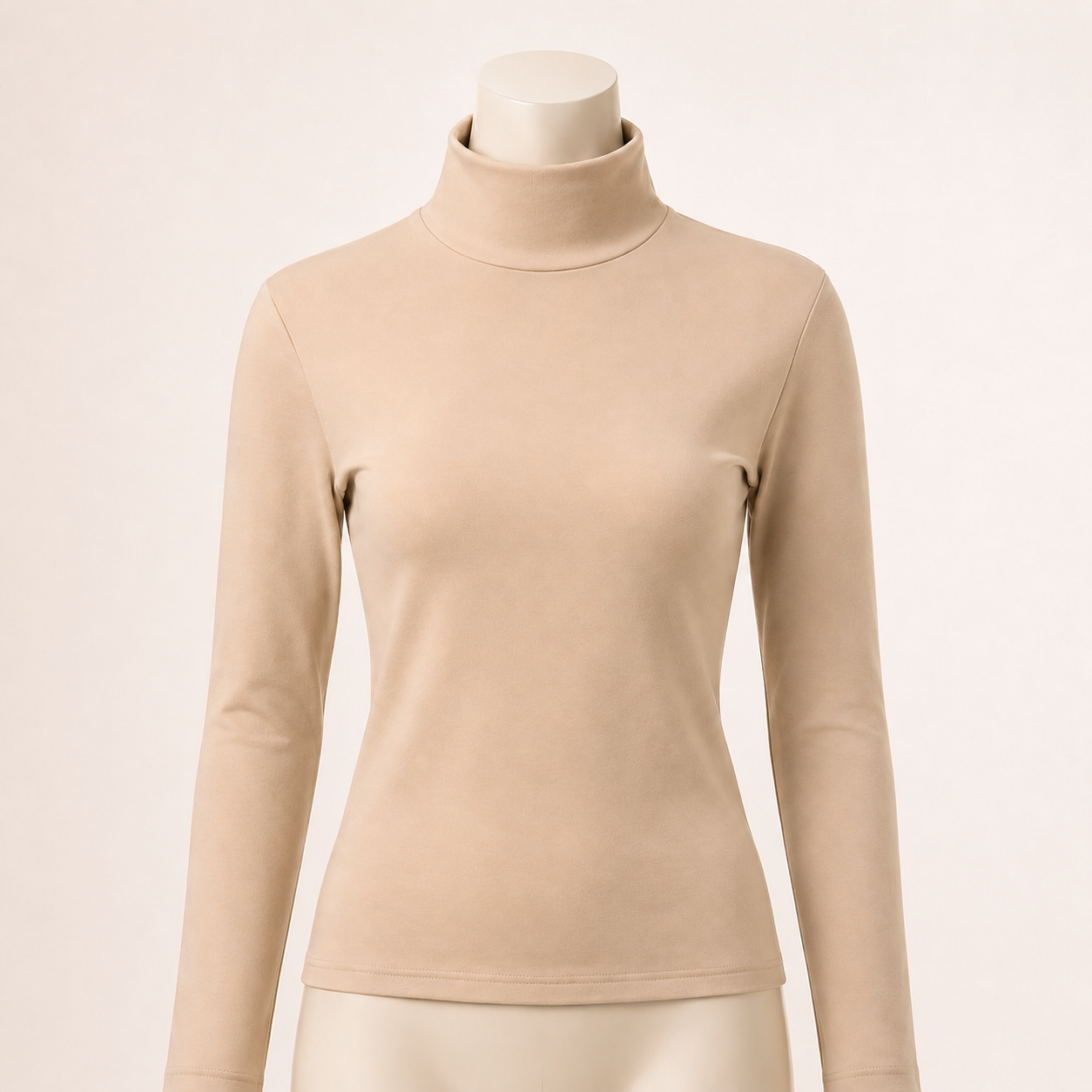 6257 | قبة هاينك كم – Tolin تولين | Women's High Neck Long Sleeve Top