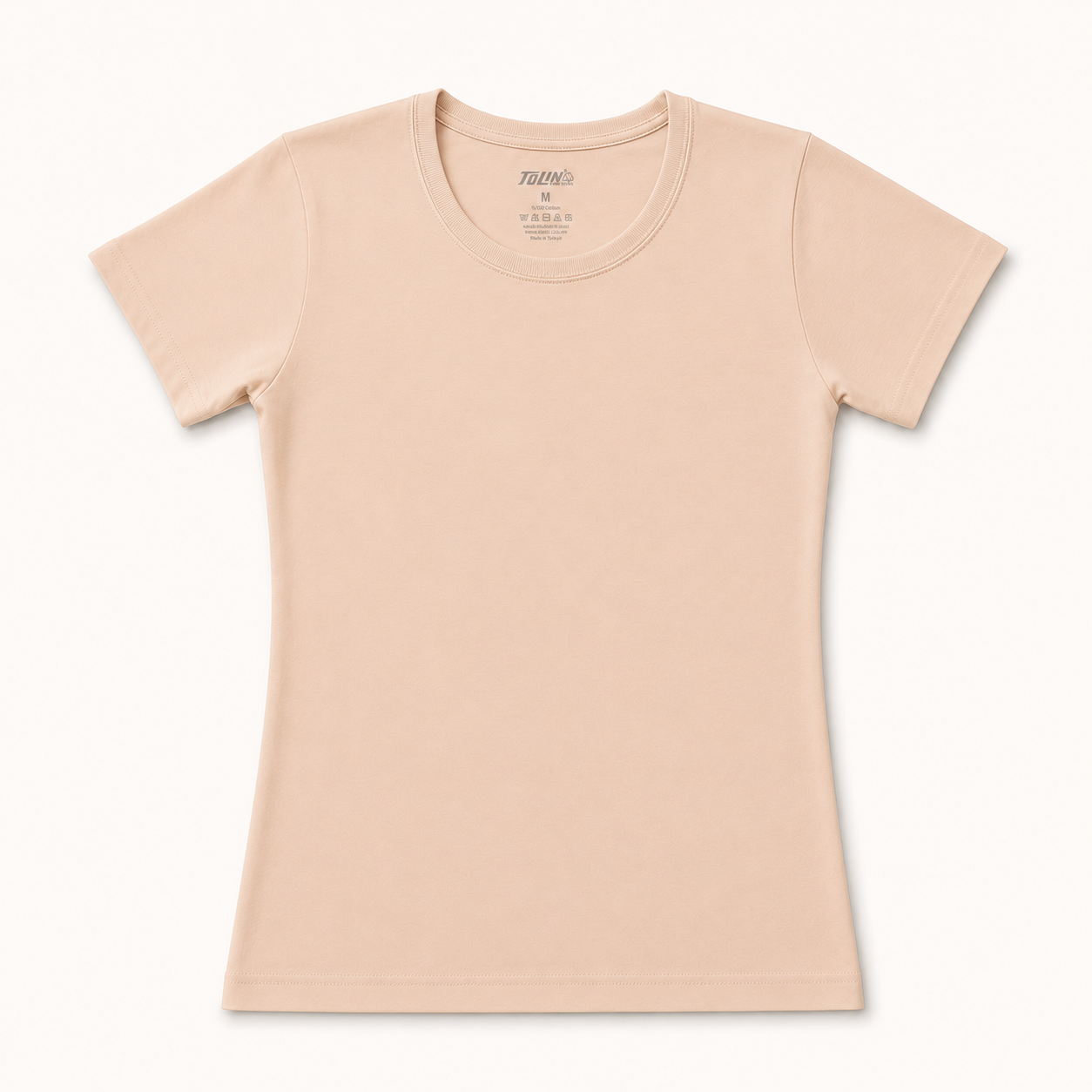324 | بدي نسائي نص كم قطن 100% – Tolin تولين | Women's Short Sleeve Cotton Top