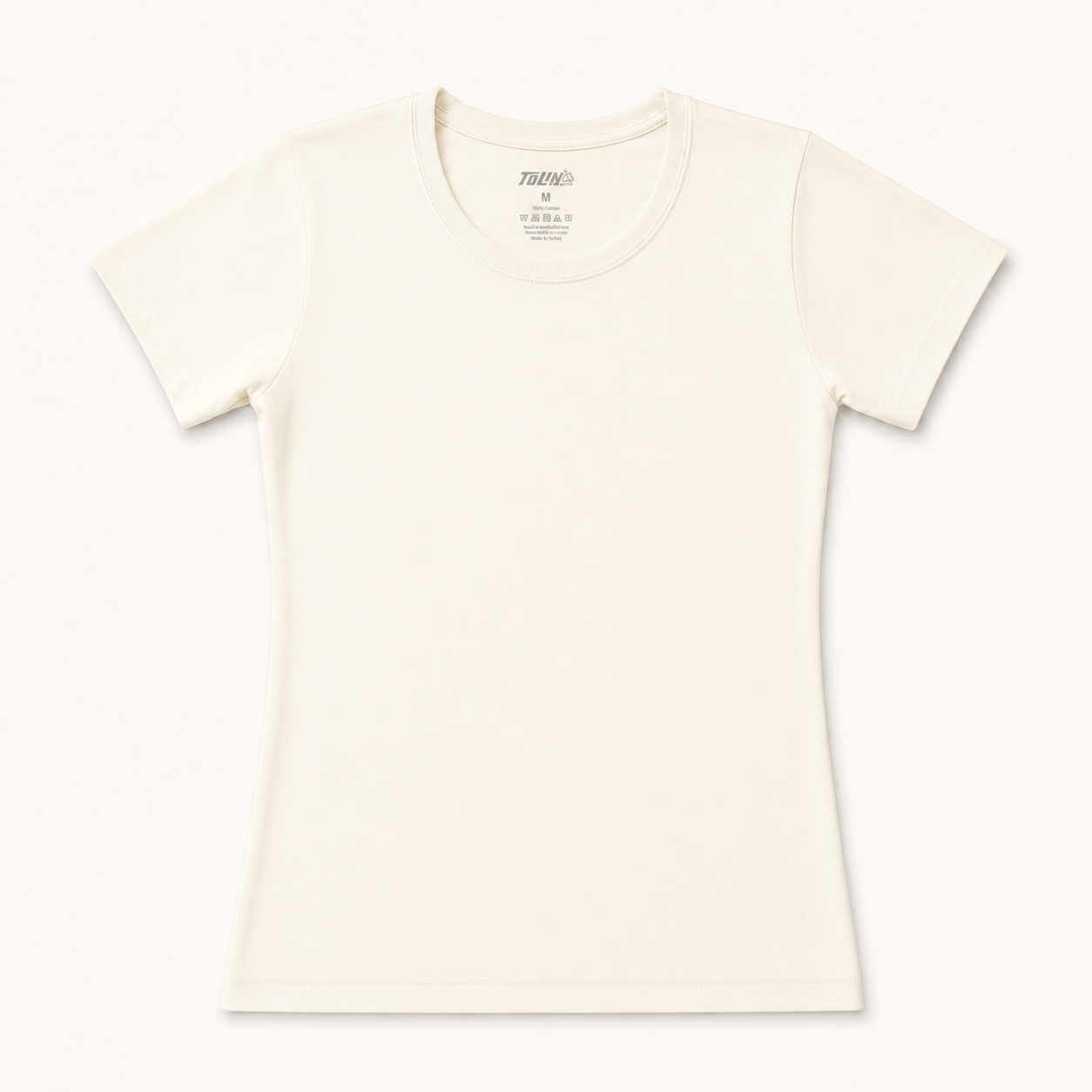 324 | بدي نسائي نص كم قطن 100% – Tolin تولين | Women's Short Sleeve Cotton Top