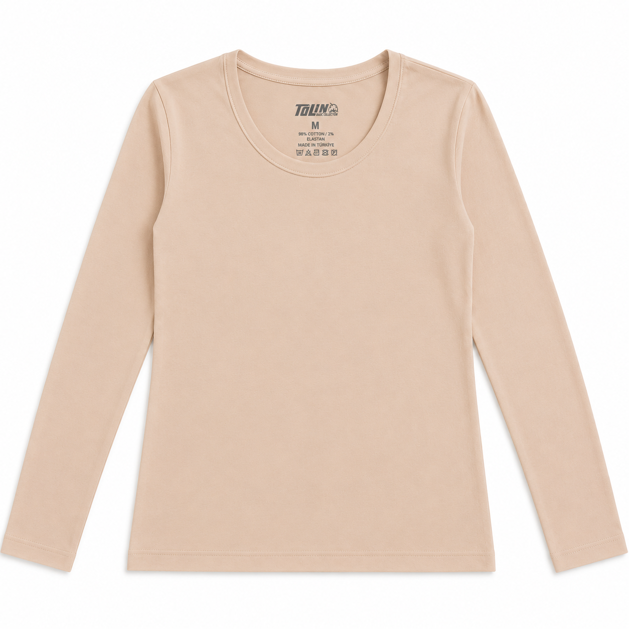6217 | فانيلا نسائي كم طويل – Tolin تولين | Women's Long Sleeve Basic Top