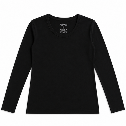 6217 | فانيلا نسائي كم طويل – Tolin تولين | Women's Long Sleeve Basic Top
