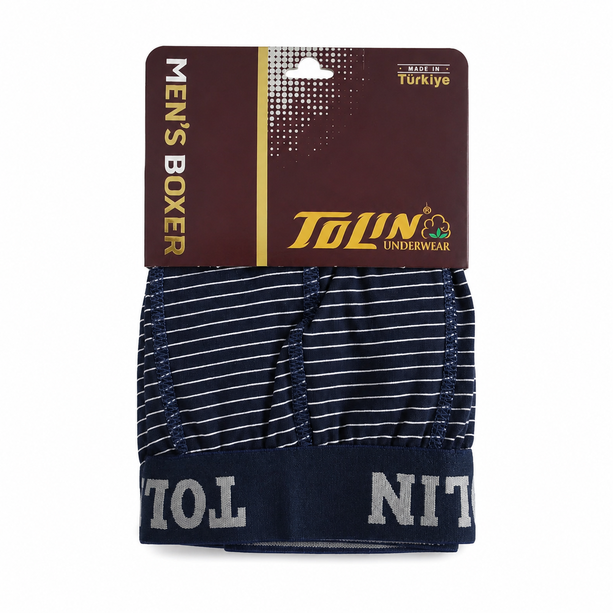 بوكسر رجالي قطني مخطط – تولين | Men's Striped Cotton Boxer – Tolin