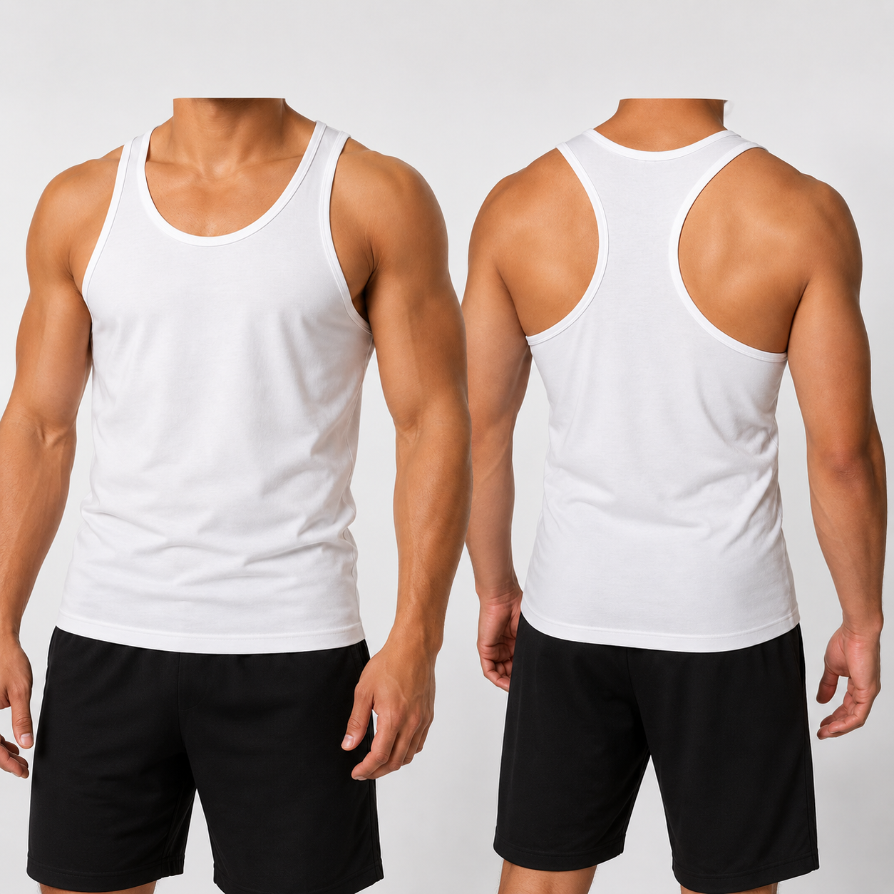 فانيلا شيّال رجالي ليكرا إكس – تولين | Men's X-Back Lycra Tank Top – Tolin