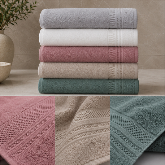 منشفة حمام قطنية كبيرة فاخرة تركية | Turkish Luxury Cotton Bath Towel