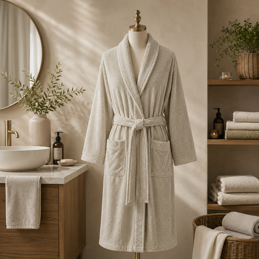 روب حمام قطني رجالي - نسائي تولين | Tolin  Men & Women Cotton Bathrobe