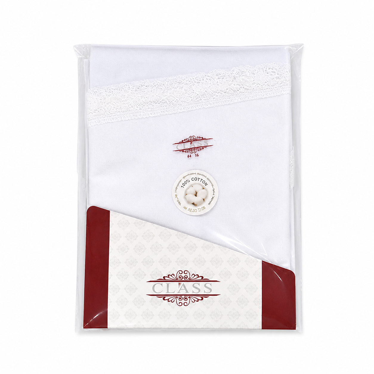 شورت نسائي قطني بدانتيل - CLASS | Women's Cotton Lace-Trim Shorts