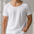 فانيلا رجالي قطني قبة مدورة واسعة داماس – Damas Cotton Wide Round Neck Undershirt (صناعة مصرية)