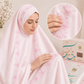 طقم صلاة نسائي قطعتين بنقشة إندونيسية - زهري | Women’s 2-Piece Prayer Set with Indonesian Pattern - Pink