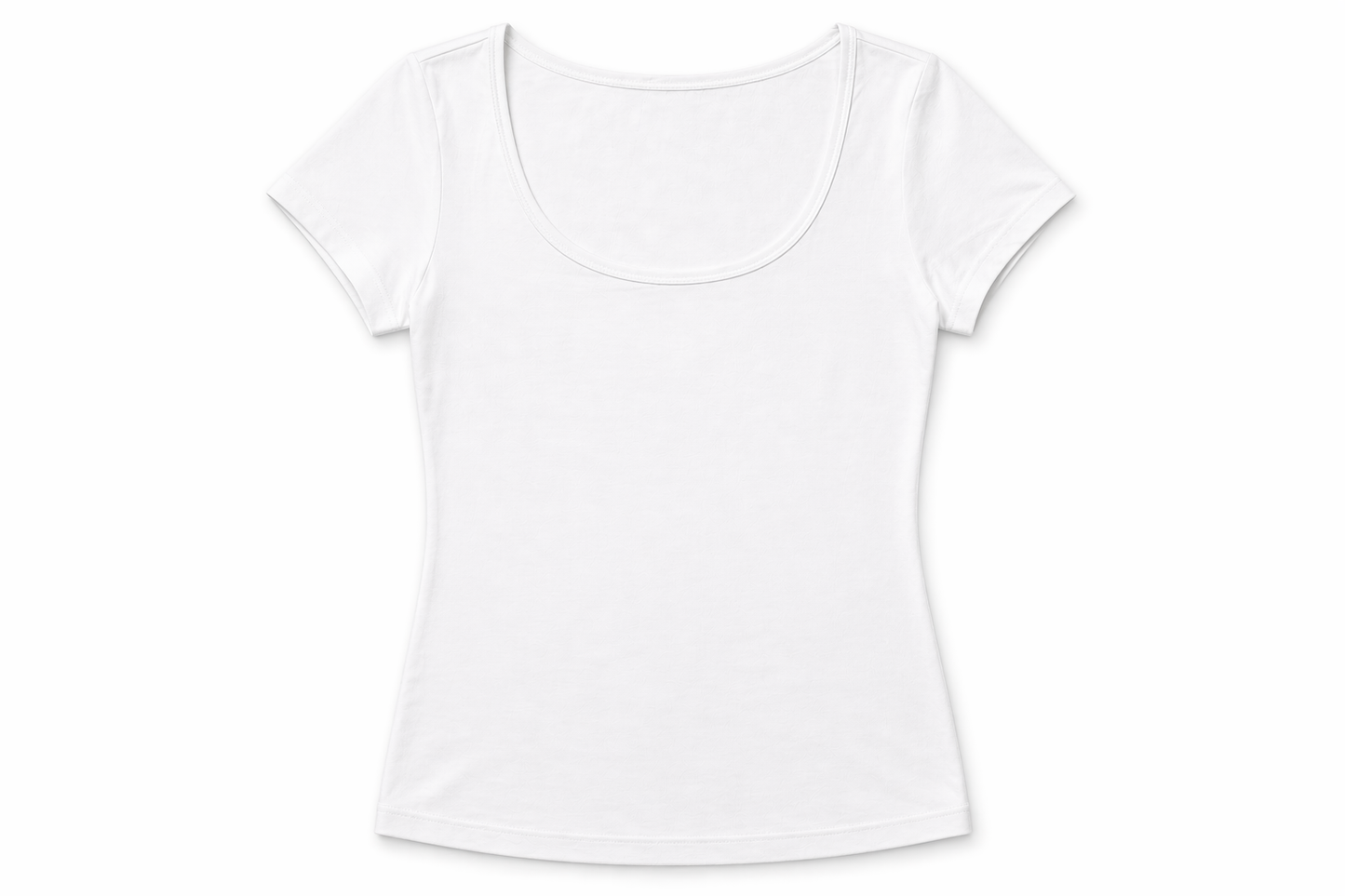 بدي نص كم قطن أبيض من السماح | Alsamah White Cotton Short Sleeve Top