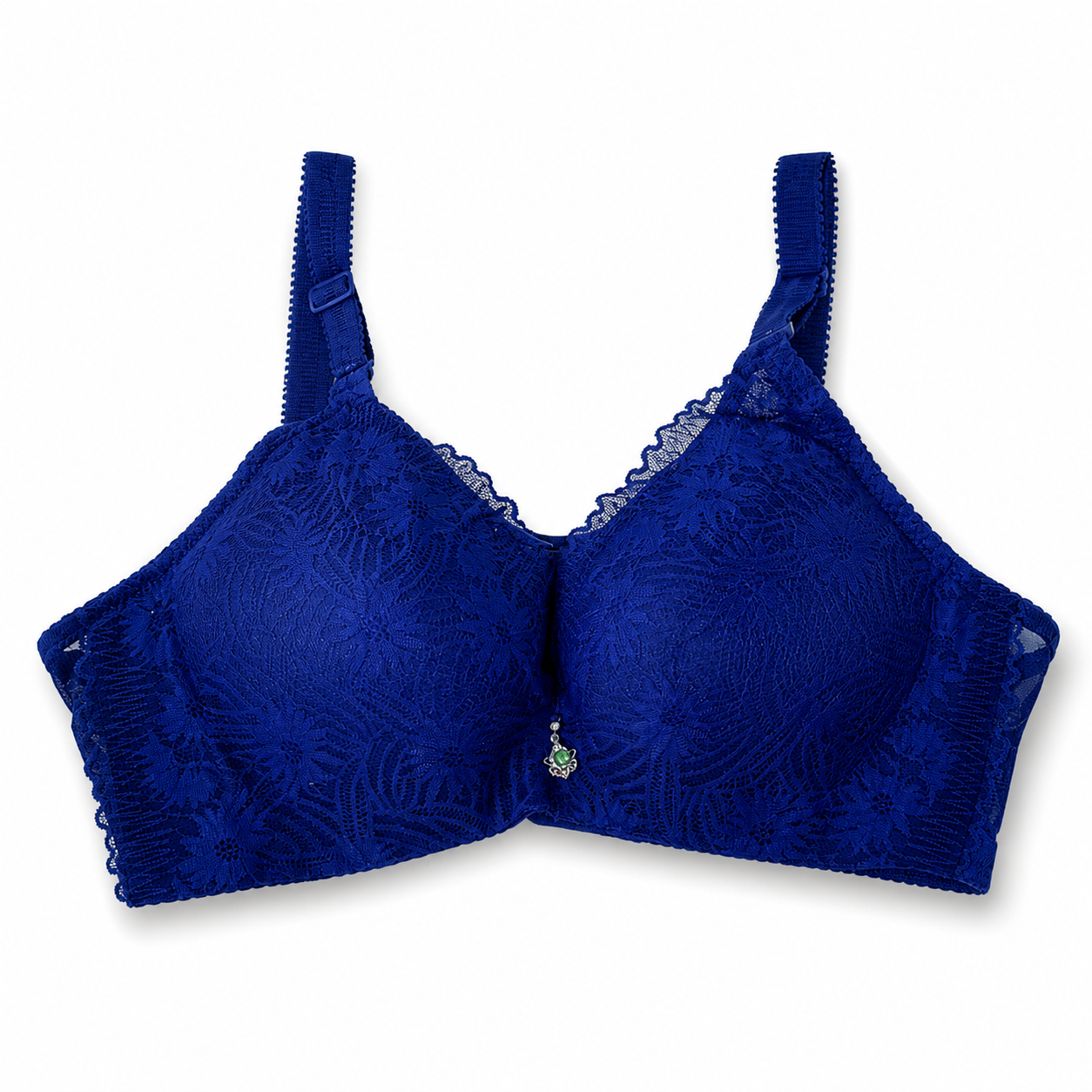 ستيان دانتيل بكمر شفاف عريض | Lace Bra with Wide Sheer Band