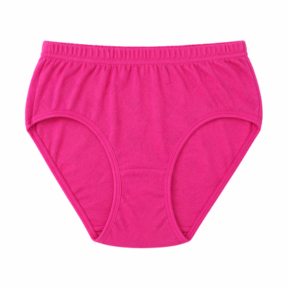 سليب نسائي قطني 100% مخرّم ملون – صناعة تركية | 100% Cotton Perforated Panty