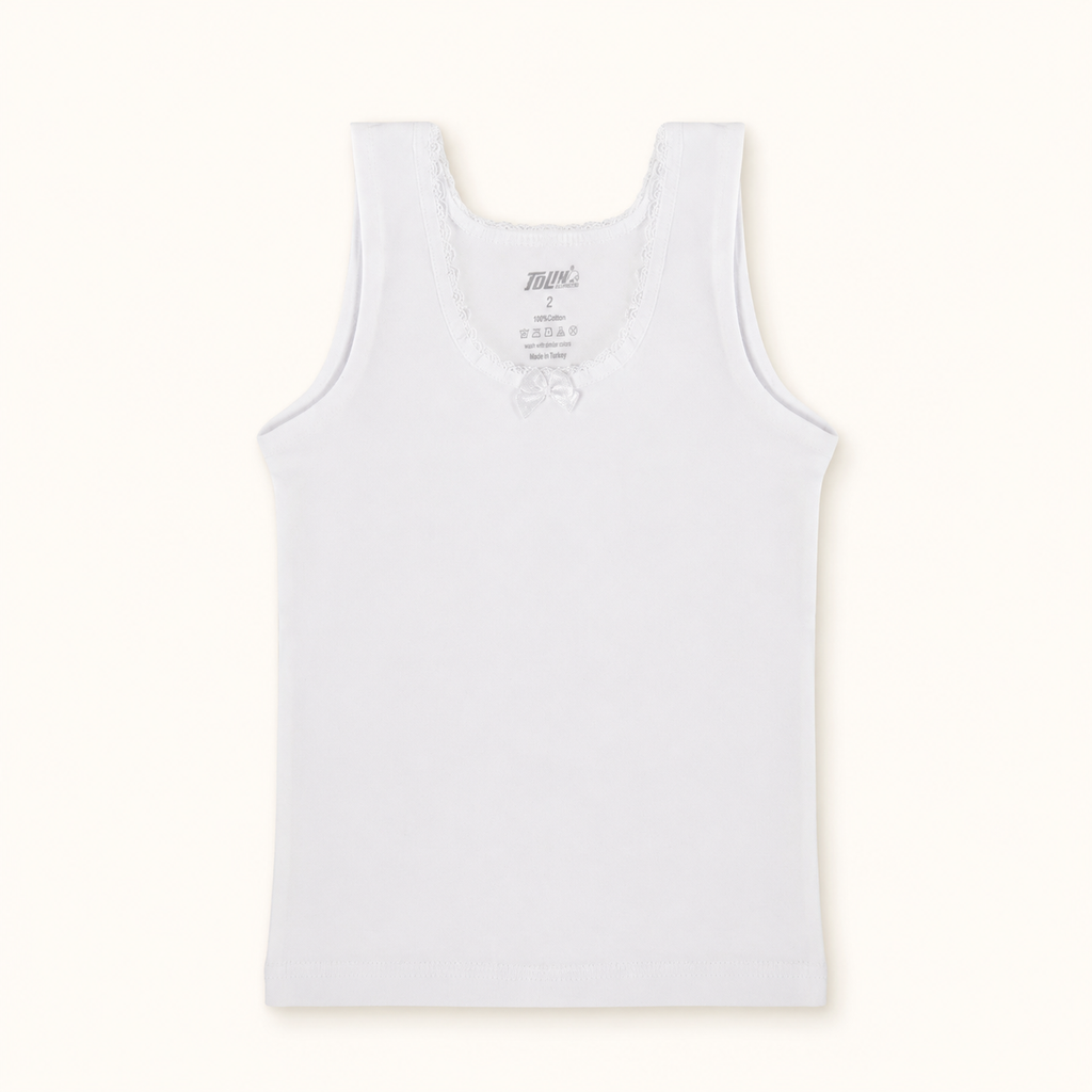 شيال بناتي تنتنة قطن 100% – تولين 1411 | Toulin Girls Cotton Tank Top 1411