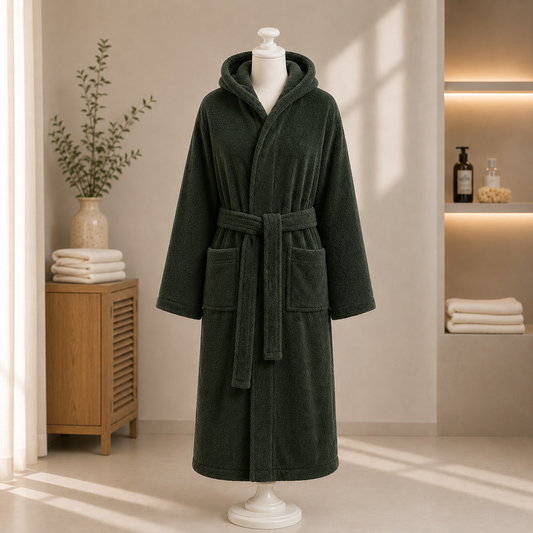 روب حمام رجالي / نسائي بقبعة – Unisex Hooded Bathrobe
