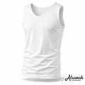 شيّال كتف عريض قبة V قطن 100% – السماح | Alsamah Wide Strap V-Neck Cotton Tank Top