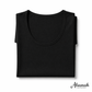 بدي نص كم قطن أسود من السماح | Alsamah Black Cotton Short Sleeve Top