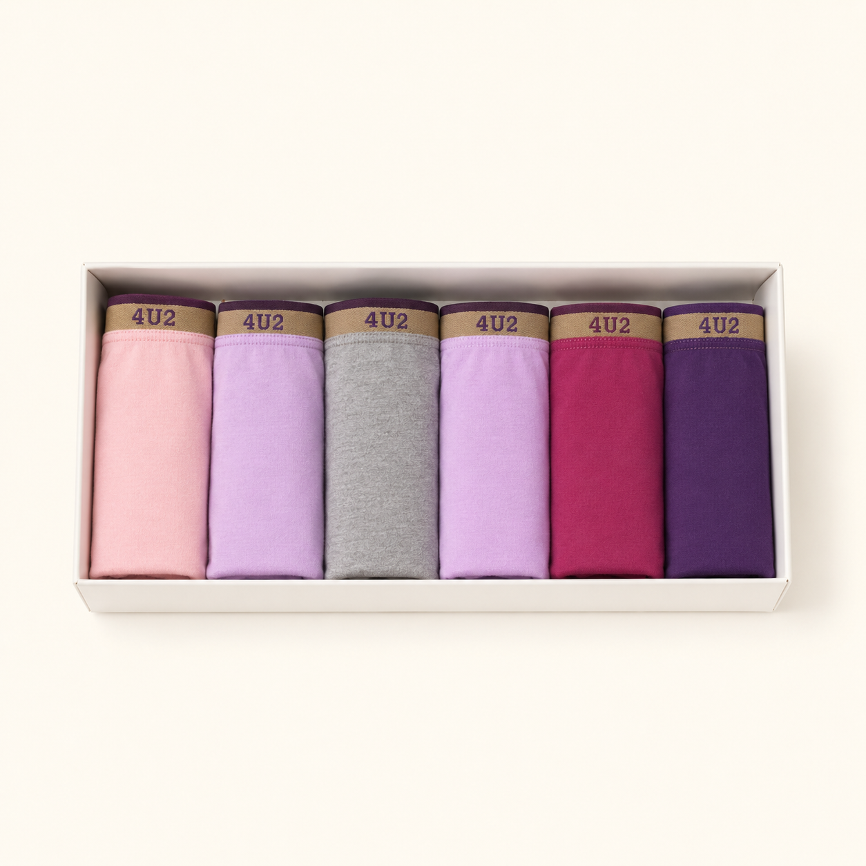 سليب نسائي قطني 6 قطع  |  Women's Cotton Briefs – 6 Pack (4U2)