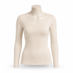 608 | بلوزة كم  كوزا سيمليس فري سايز – koza Women Seamless Free Size Body